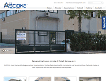 Tablet Screenshot of fratelliascione.it